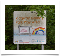 Covid Notice  Ridgway Grundy Park - Helen Kulczycki